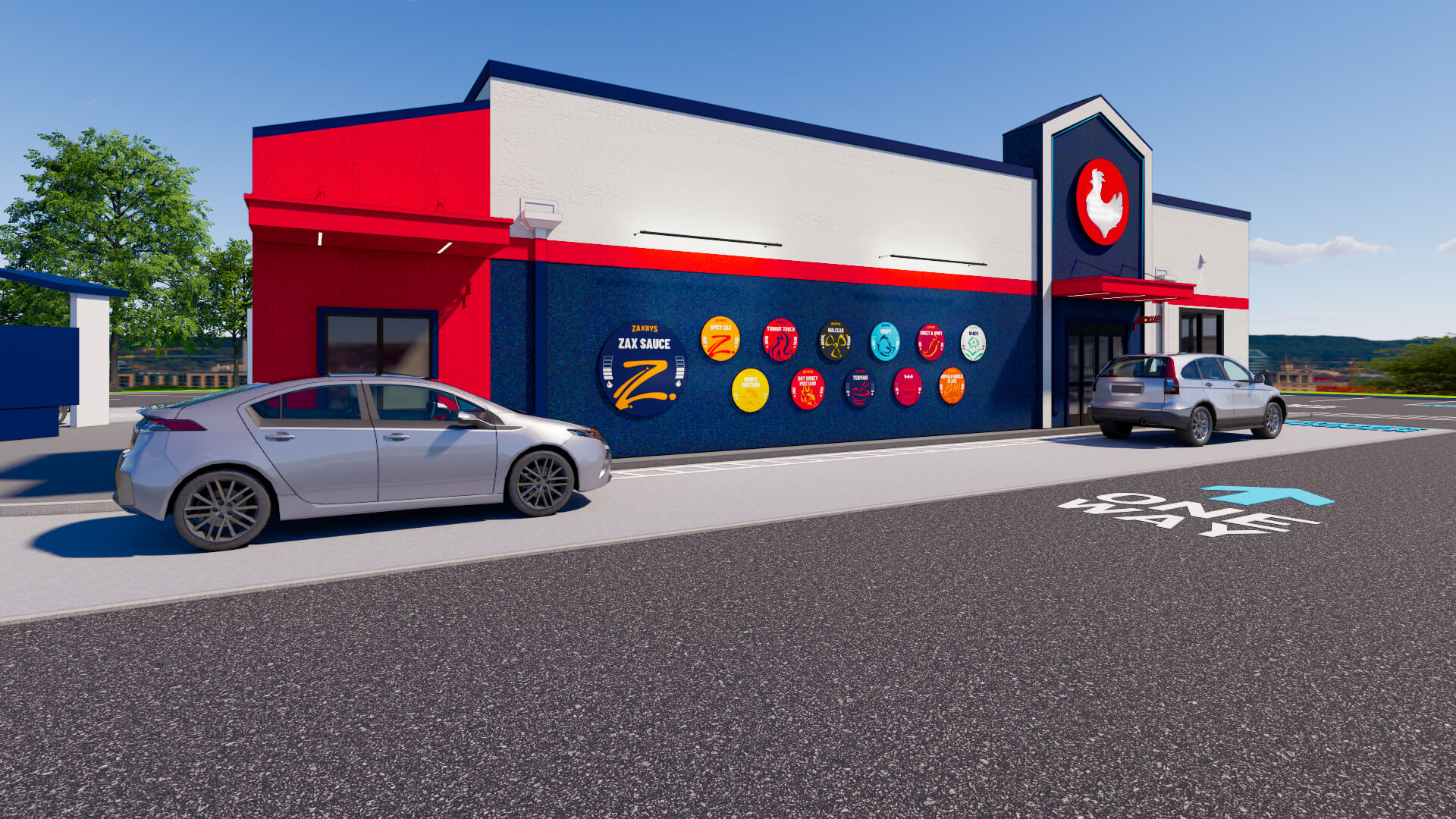 Rendering of the coming Zaxbys chicken restaurant coming to 5903 Calumet Ave in Hammond.