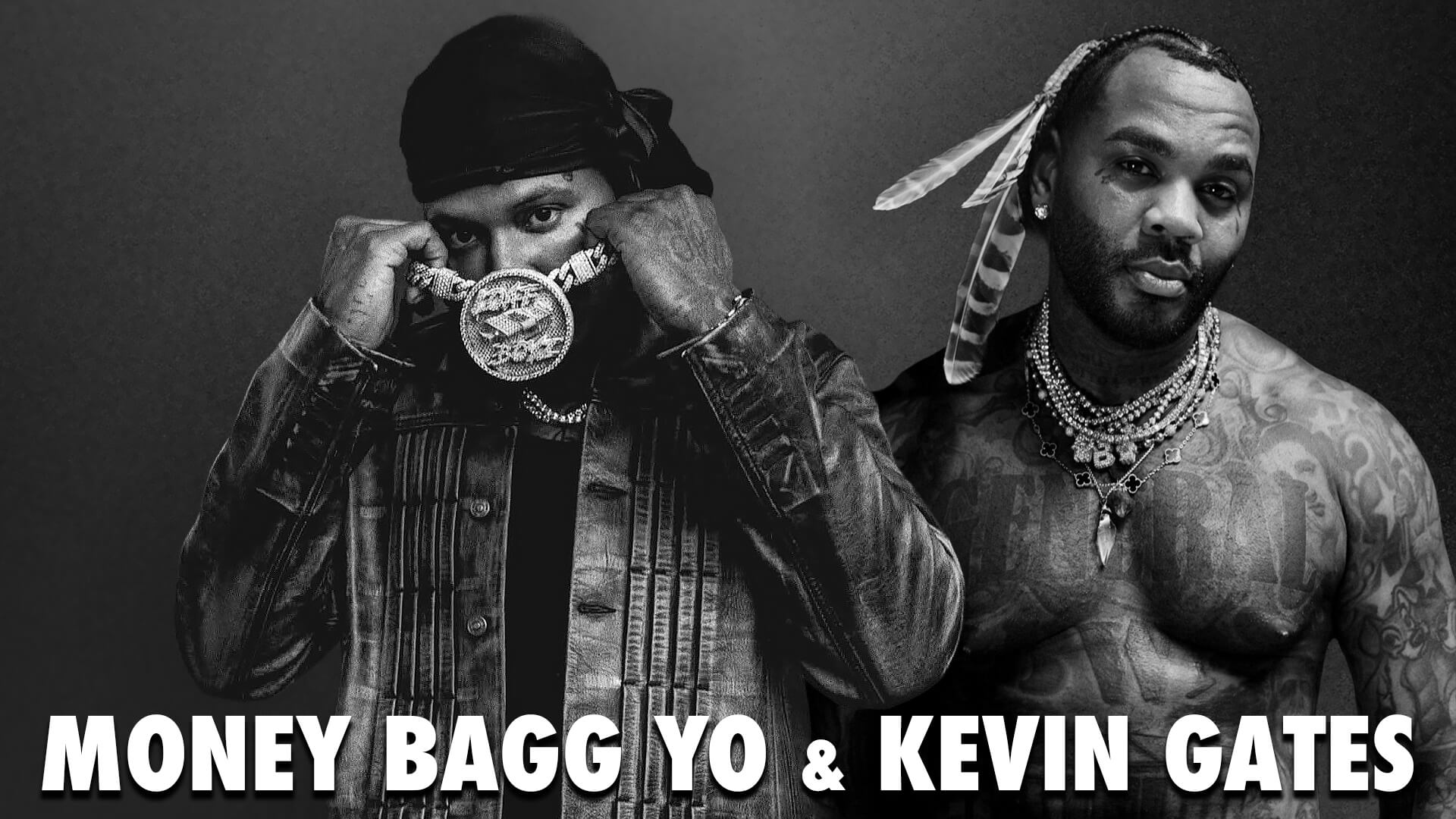 Artists publicity photo for Money Bagg Yo & Kevin Gates.