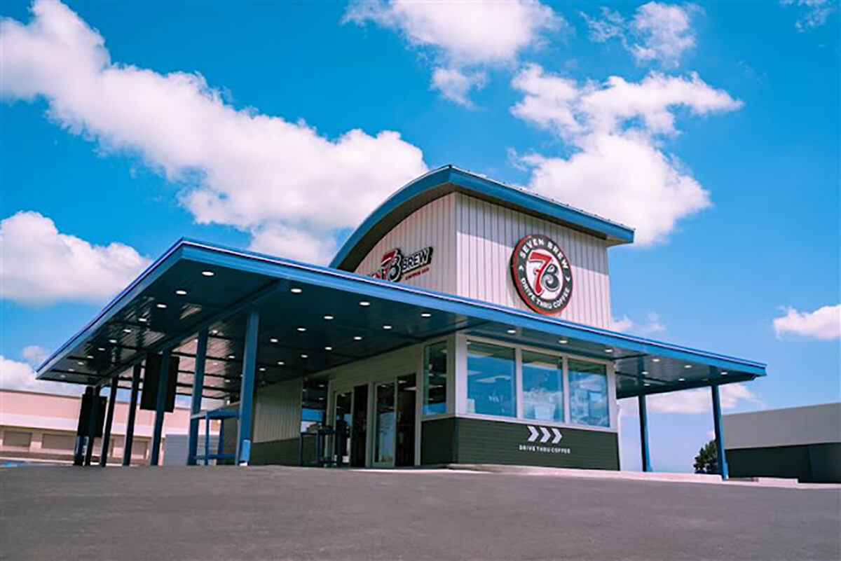 Rendering of Seven Brew Coffee being constructed on Indianapolis Blvd.