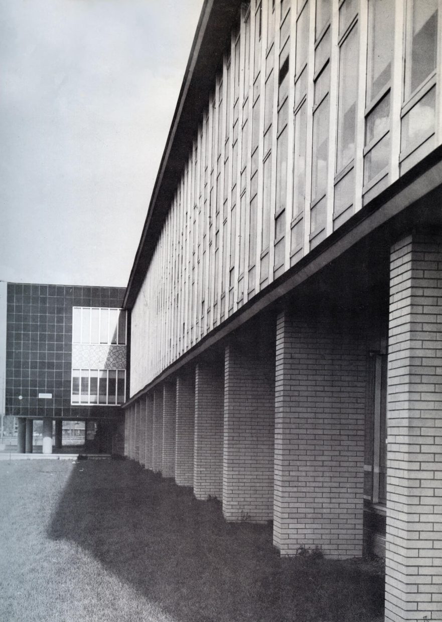 West facing façade circa 1961