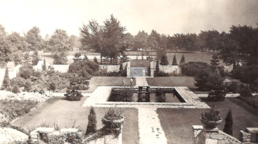 Sunken Garden, circa 1941.