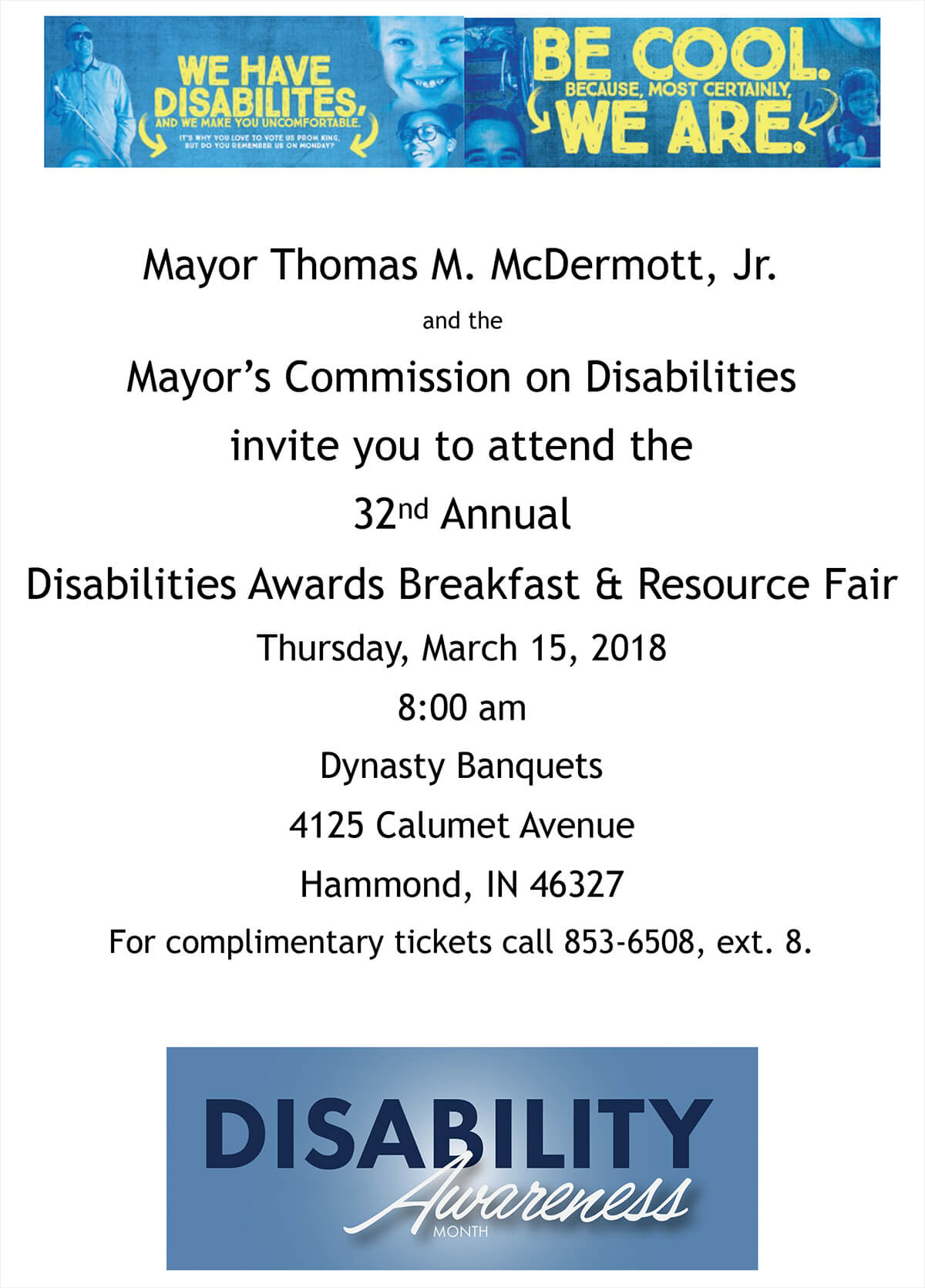 32nd Annual Disabilities Awards Breakfast