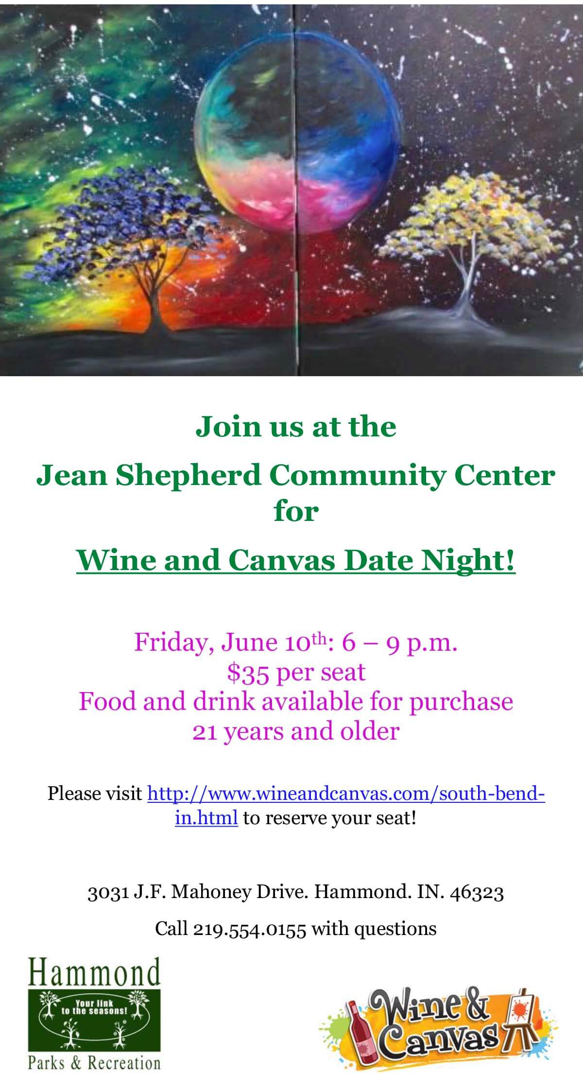 “Wine & Canvas” Returns to Hammond in May